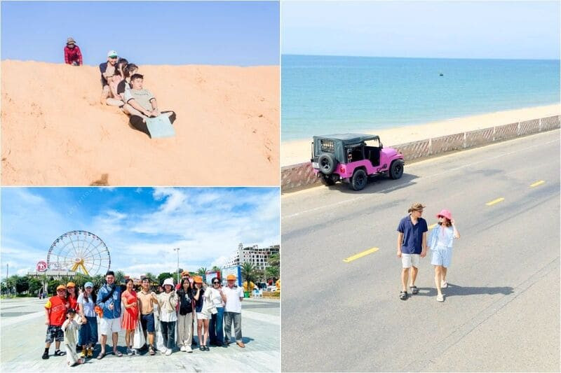 Kết hợp nghỉ dưỡng biển, check-in đồi cát và các điểm vui chơi (Ảnh: Đất Việt Tour)